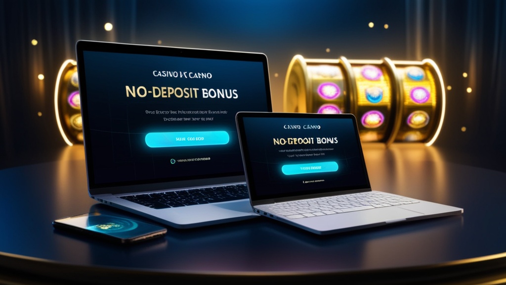Registratiescherm met bevestiging van een no deposit bonus