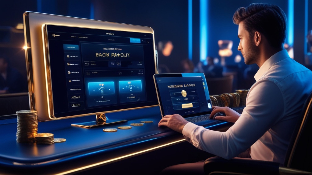 Speler bekijkt de status van een opname in een donker casino-overzicht